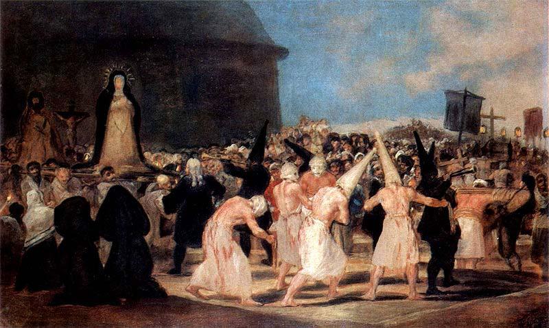 Francisco de Goya Geiblerprozession Sweden oil painting art